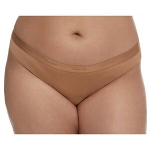 Calvin Klein Hipster Panties Underwear‎ Tan Minimalist Comfort 1X / #8134